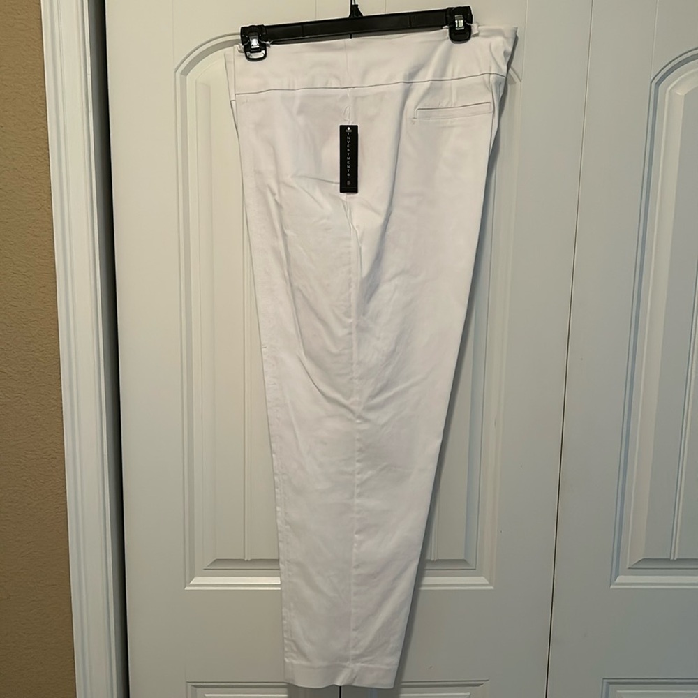 White  pants with stretch net